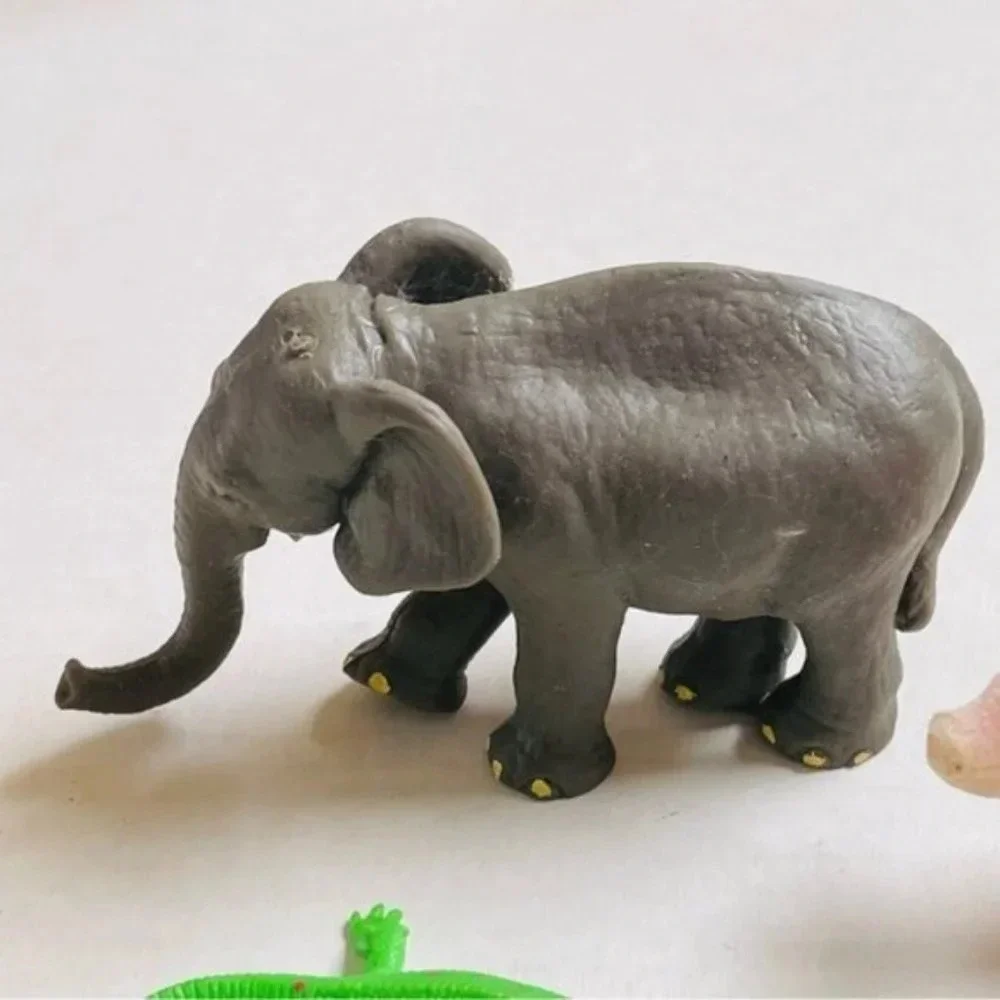 Assorted Animals Elephant Bambie Deer Pink Pig Green Geico Educational Toys